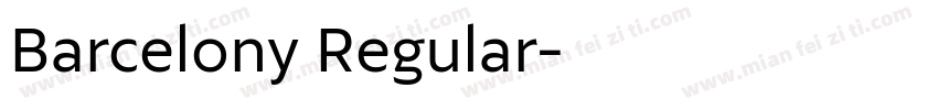 Barcelony Regular字体转换